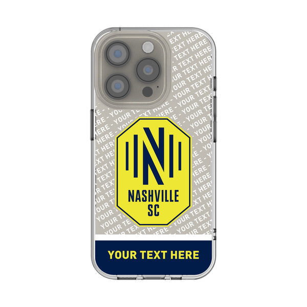 Nashville SC Personalized EndZone Plus iPhone Clear Phone Case for Apple iPhone