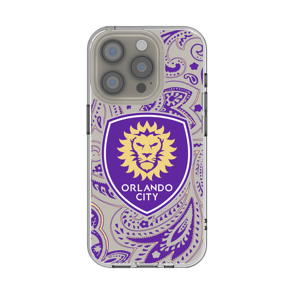 Orlando City Soccer Club Paisley iPhone Clear Phone Case for Apple iPhone
