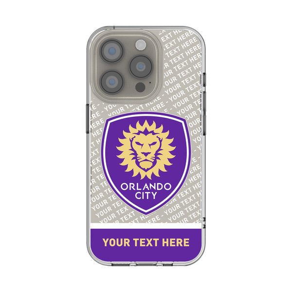 Orlando City Soccer Club Personalized EndZone Plus iPhone Clear Phone Case for Apple iPhone
