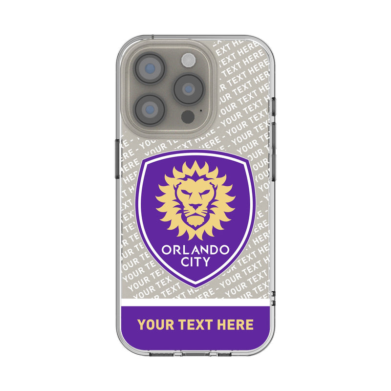 Orlando City Soccer Club Personalized EndZone Plus iPhone Clear Phone Case for Apple iPhone