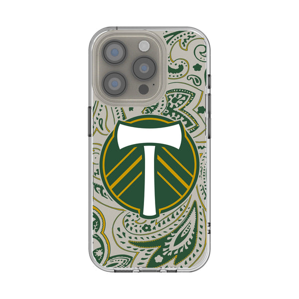 Portland Timbers Paisley iPhone Clear Phone Case for Apple iPhone