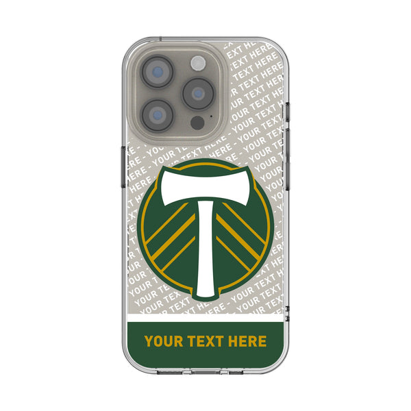 Portland Timbers Personalized EndZone Plus iPhone Clear Phone Case for Apple iPhone