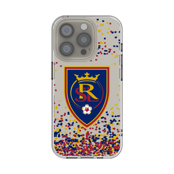 Real Salt Lake Confetti iPhone Clear Phone Case for Apple iPhone