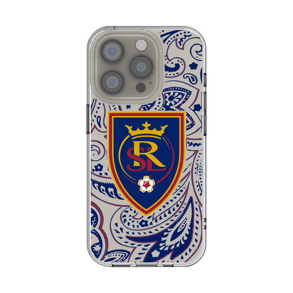 Real Salt Lake Paisley iPhone Clear Phone Case for Apple iPhone