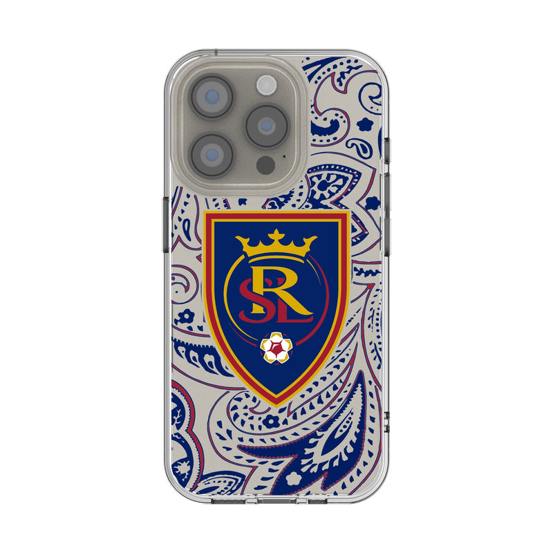 Real Salt Lake Paisley iPhone Clear Phone Case for Apple iPhone