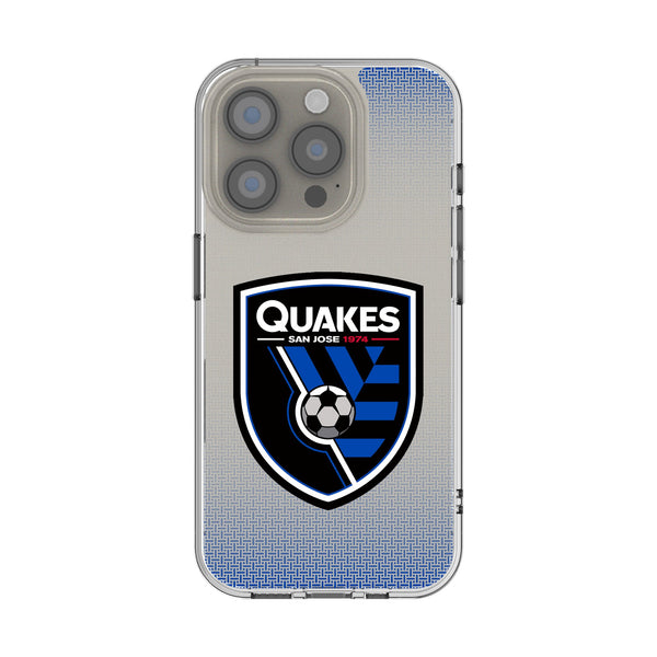 San Jose Earthquakes Linen iPhone Clear Phone Case for Apple iPhone