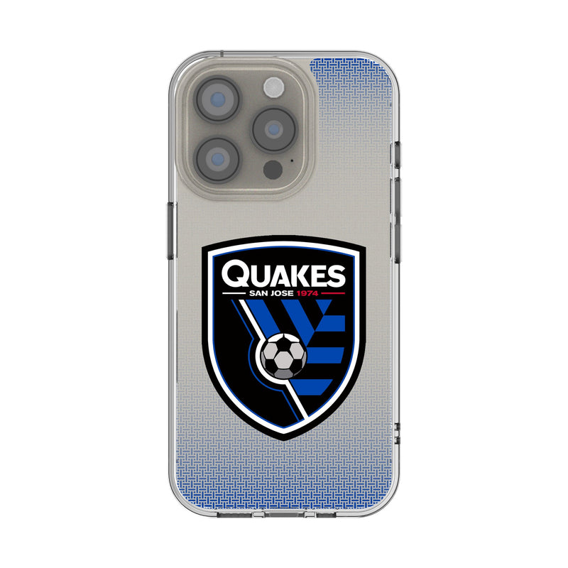 San Jose Earthquakes Linen iPhone Clear Phone Case for Apple iPhone