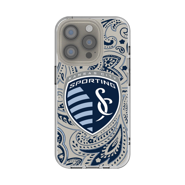 Sporting Kansas City Paisley iPhone Clear Phone Case for Apple iPhone