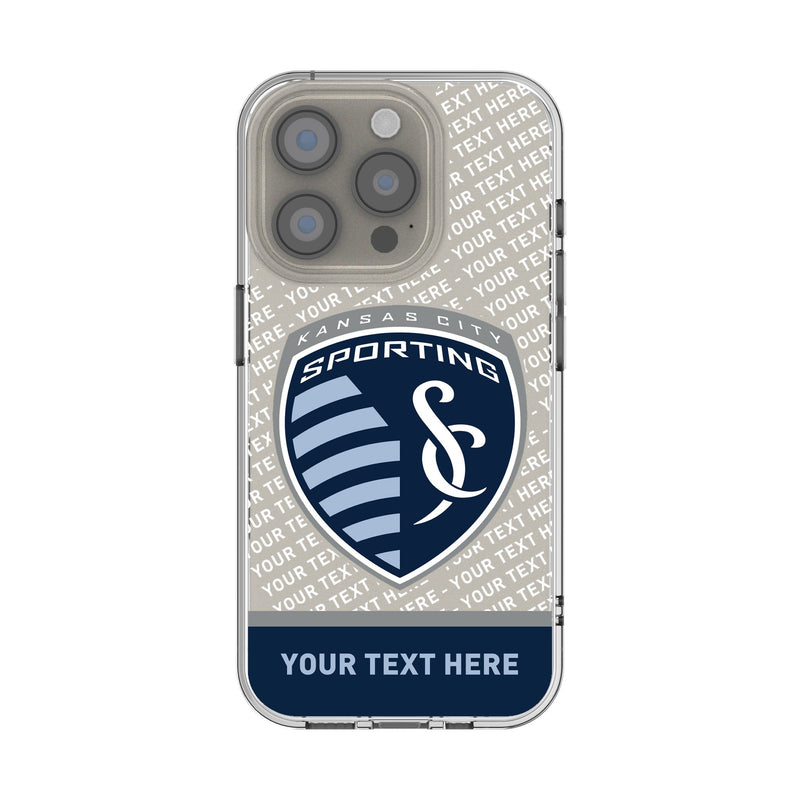Sporting Kansas City Personalized EndZone Plus iPhone Clear Phone Case for Apple iPhone