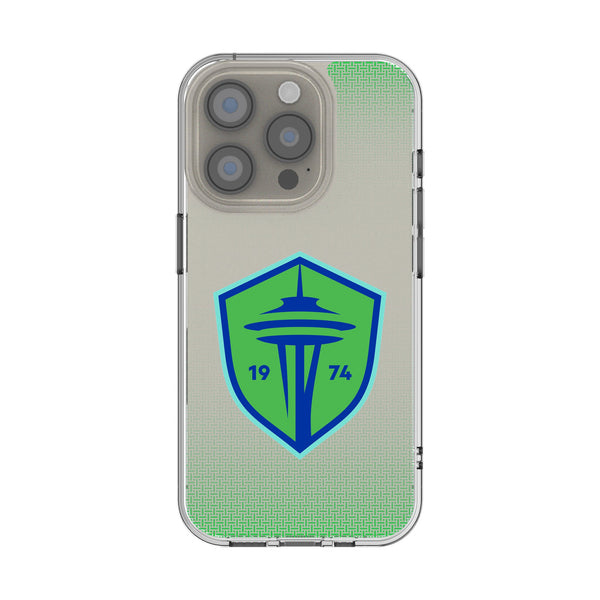 Seattle Sounders FC Linen iPhone Clear Phone Case for Apple iPhone