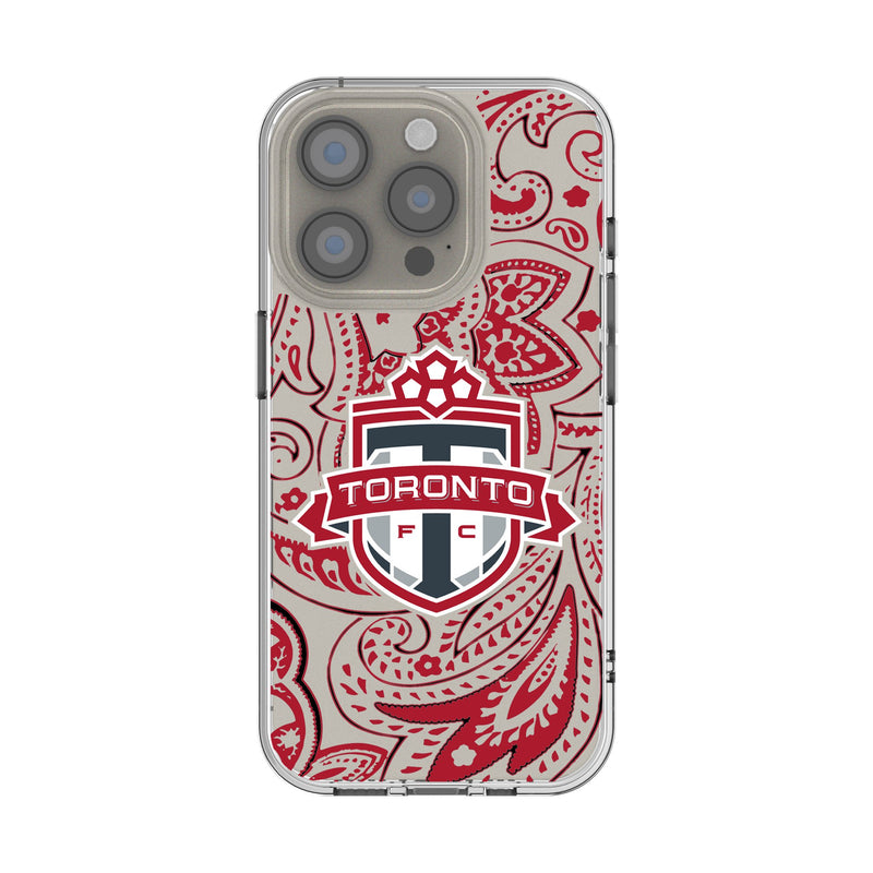 Toronto FC Paisley iPhone Clear Phone Case for Apple iPhone