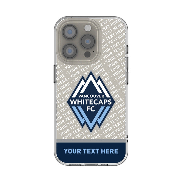 Vancouver Whitecaps Personalized EndZone Plus iPhone Clear Phone Case for Apple iPhone