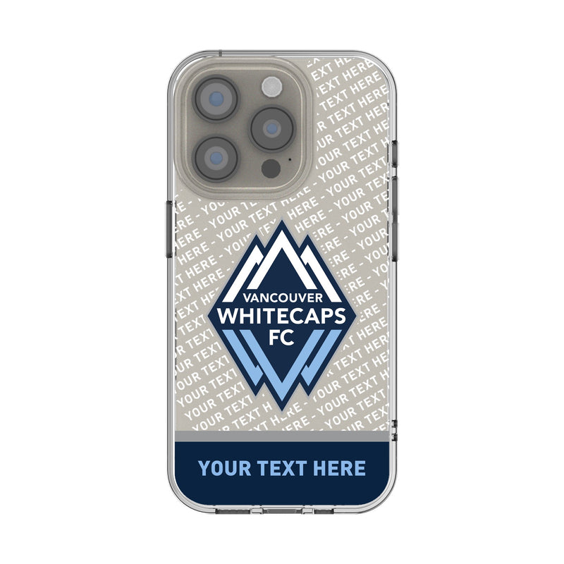 Vancouver Whitecaps Personalized EndZone Plus iPhone Clear Phone Case for Apple iPhone