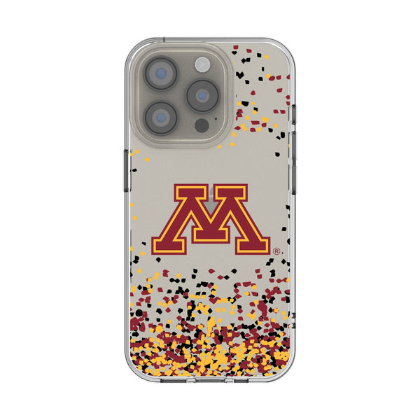 University of Minnesota Golden Gophers Confetti iPhone Clear Phone Case for Apple iPhone