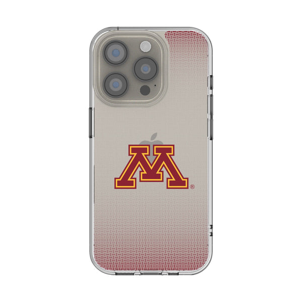 University of Minnesota Golden Gophers Linen iPhone Clear Phone Case for Apple iPhone