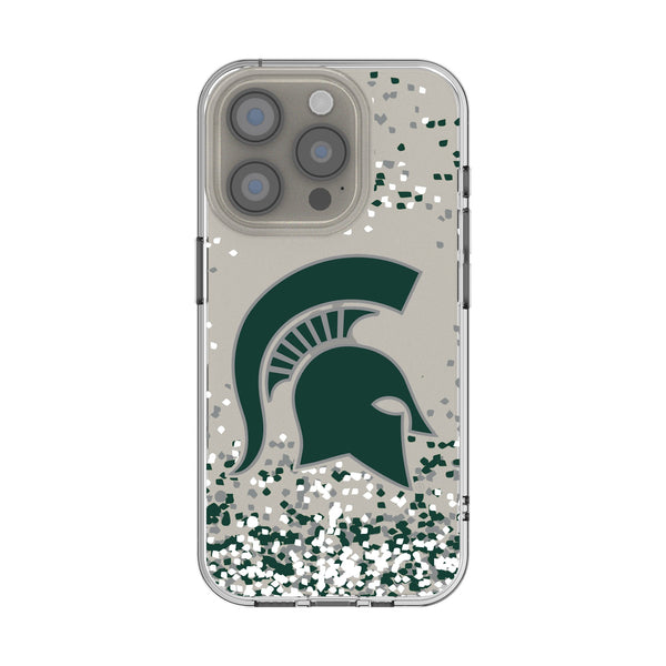 Michigan State University Spartans Confetti iPhone Clear Phone Case for Apple iPhone