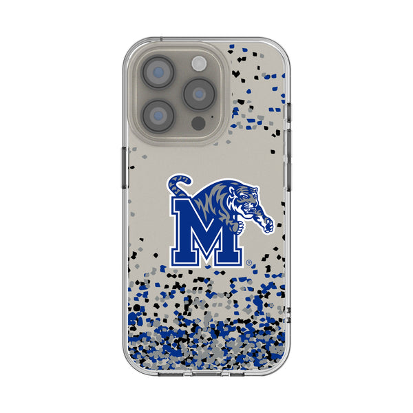 University of Memphis Tigers Confetti iPhone Clear Phone Case for Apple iPhone