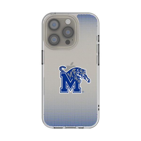 University of Memphis Tigers Linen iPhone Clear Phone Case for Apple iPhone
