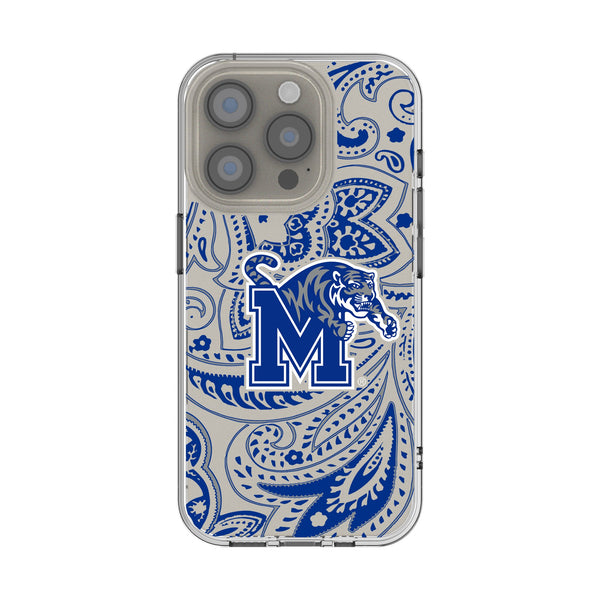 University of Memphis Tigers Paisley iPhone Clear Phone Case for Apple iPhone