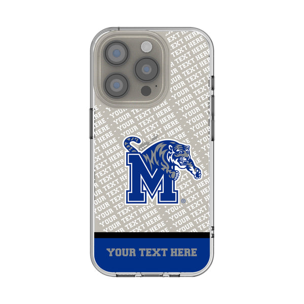 University of Memphis Tigers Personalized EndZone Plus iPhone Clear Phone Case for Apple iPhone