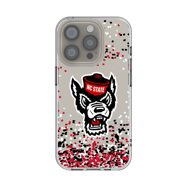 North Carolina State University Wolfpack Confetti iPhone Clear Phone Case for Apple iPhone