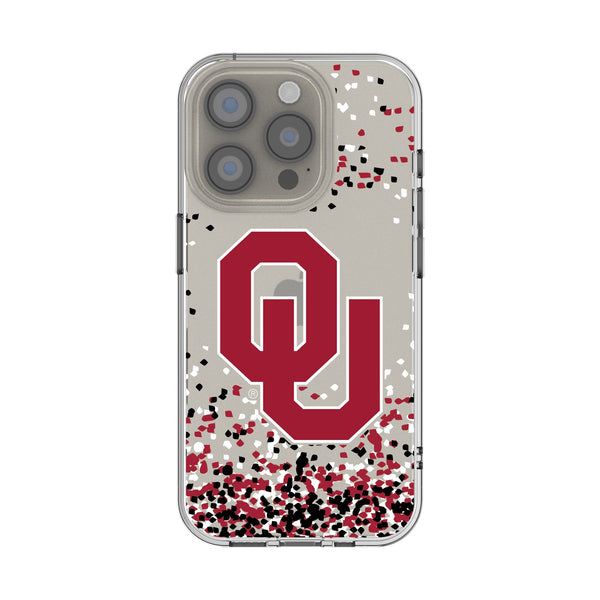 University of Oklahoma Sooners Confetti iPhone Clear Phone Case for Apple iPhone