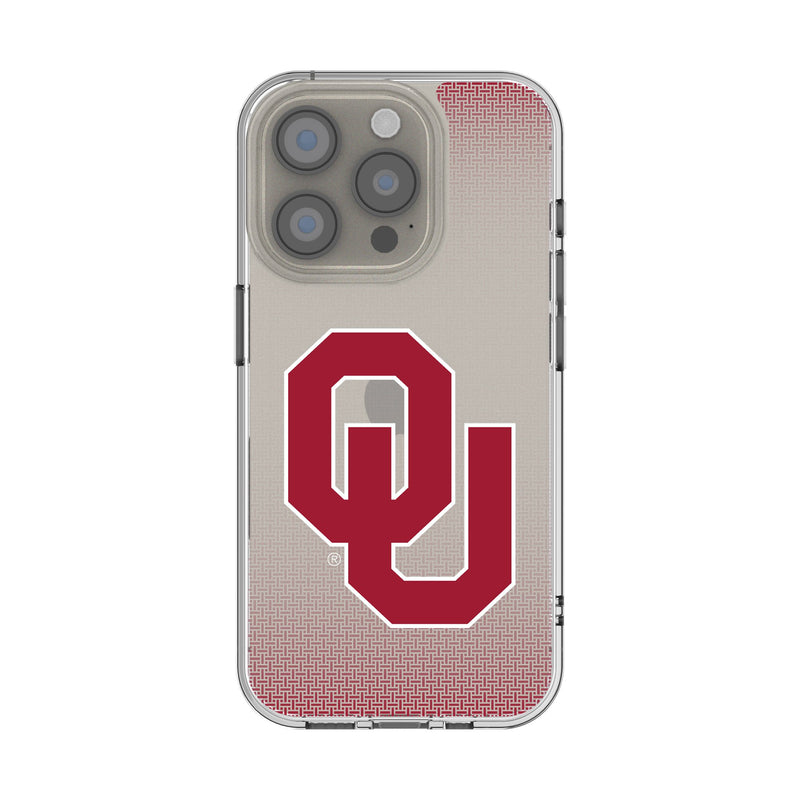 University of Oklahoma Sooners Linen iPhone Clear Phone Case for Apple iPhone