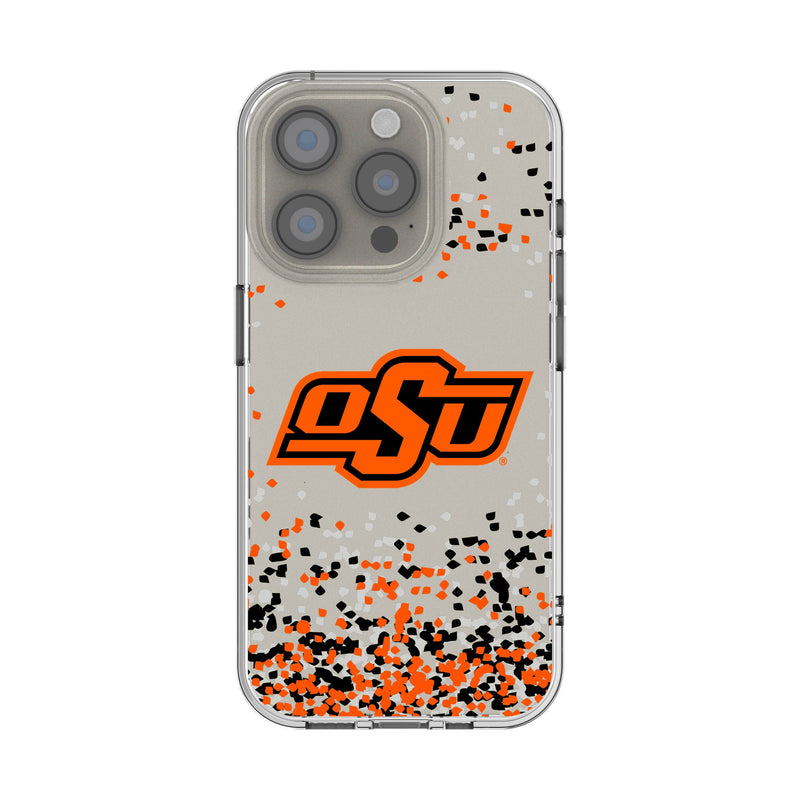 Oklahoma State University Cowboys Confetti iPhone Clear Phone Case for Apple iPhone