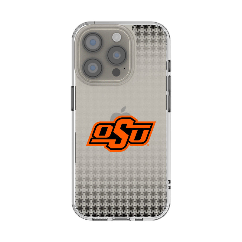 Oklahoma State University Cowboys Linen iPhone Clear Phone Case for Apple iPhone