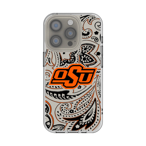 Oklahoma State University Cowboys Paisley iPhone Clear Phone Case for Apple iPhone