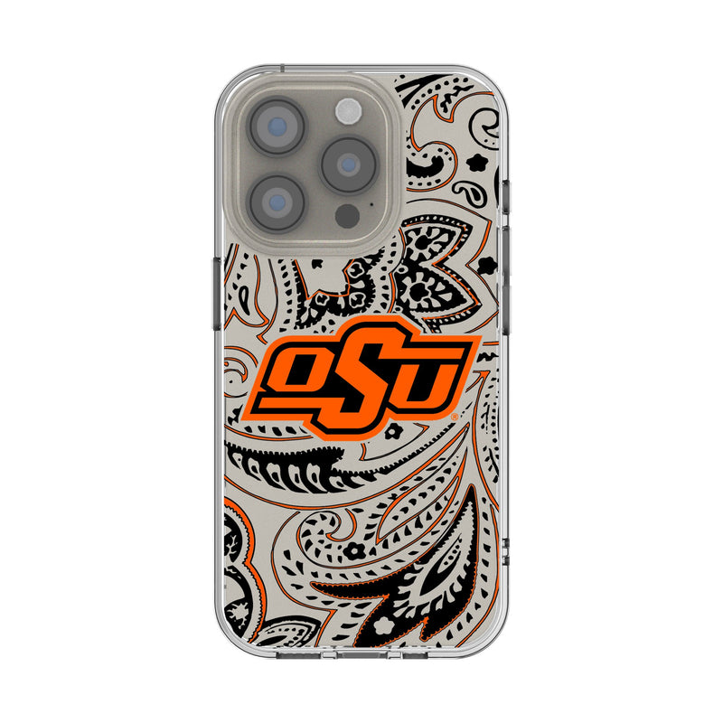 Oklahoma State University Cowboys Paisley iPhone Clear Phone Case for Apple iPhone