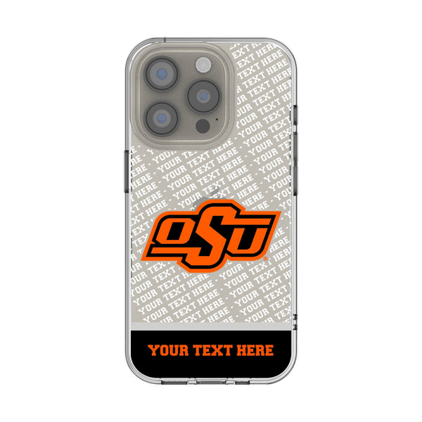 Oklahoma State University Cowboys Personalized EndZone Plus iPhone Clear Phone Case for Apple iPhone