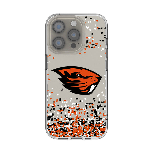 Oregon State University Beavers Confetti iPhone Clear Phone Case for Apple iPhone