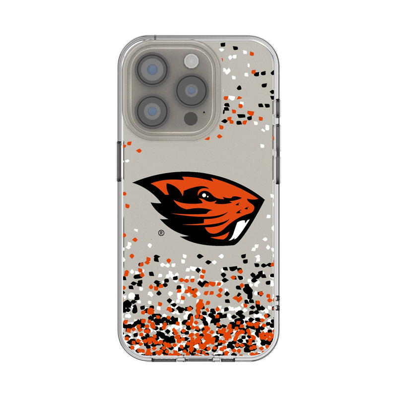 Oregon State University Beavers Confetti iPhone Clear Phone Case for Apple iPhone