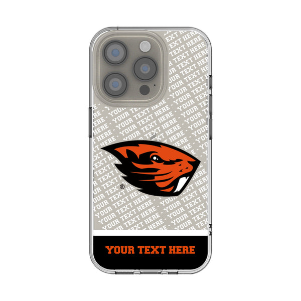 Oregon State University Beavers Personalized EndZone Plus iPhone Clear Phone Case for Apple iPhone