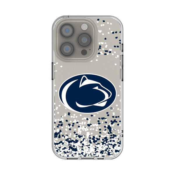 Pennsylvania State University Nittany Lions Confetti iPhone Clear Phone Case for Apple iPhone