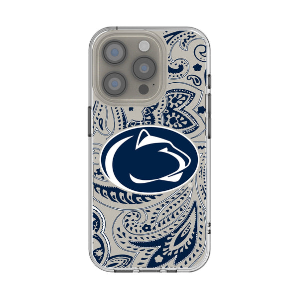 Pennsylvania State University Nittany Lions Paisley iPhone Clear Phone Case for Apple iPhone