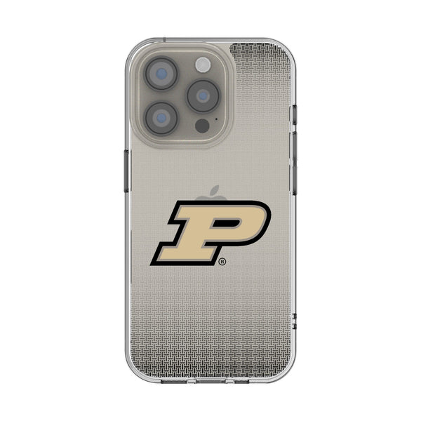 Purdue University Boilermakers Linen iPhone Clear Phone Case for Apple iPhone