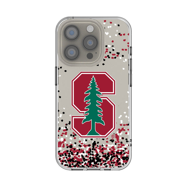 Stanford University Cardinal Confetti iPhone Clear Phone Case for Apple iPhone