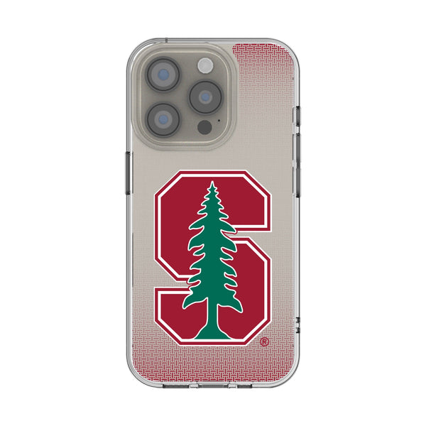 Stanford University Cardinal Linen iPhone Clear Phone Case for Apple iPhone