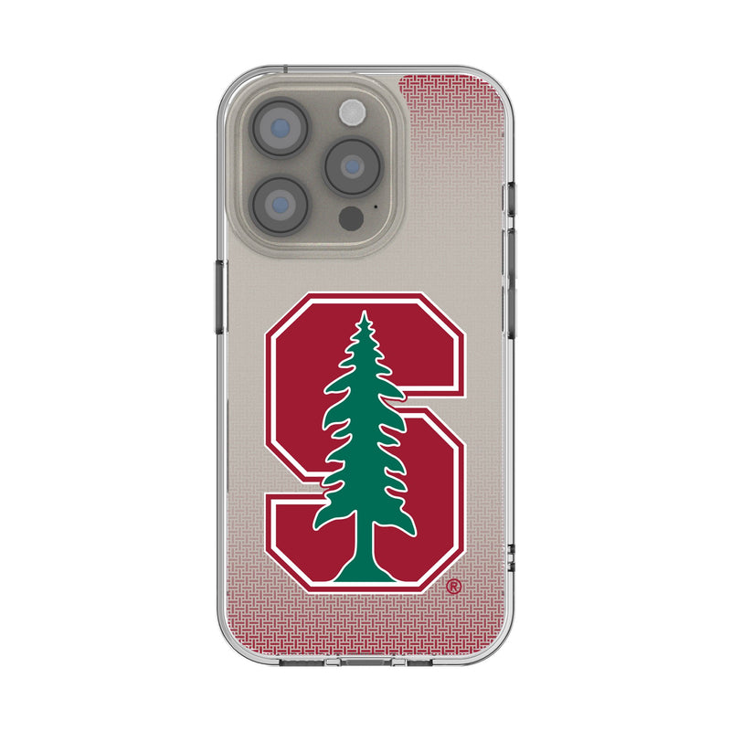 Stanford University Cardinal Linen iPhone Clear Phone Case for Apple iPhone
