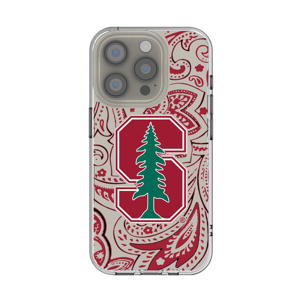 Stanford University Cardinal Paisley iPhone Clear Phone Case for Apple iPhone