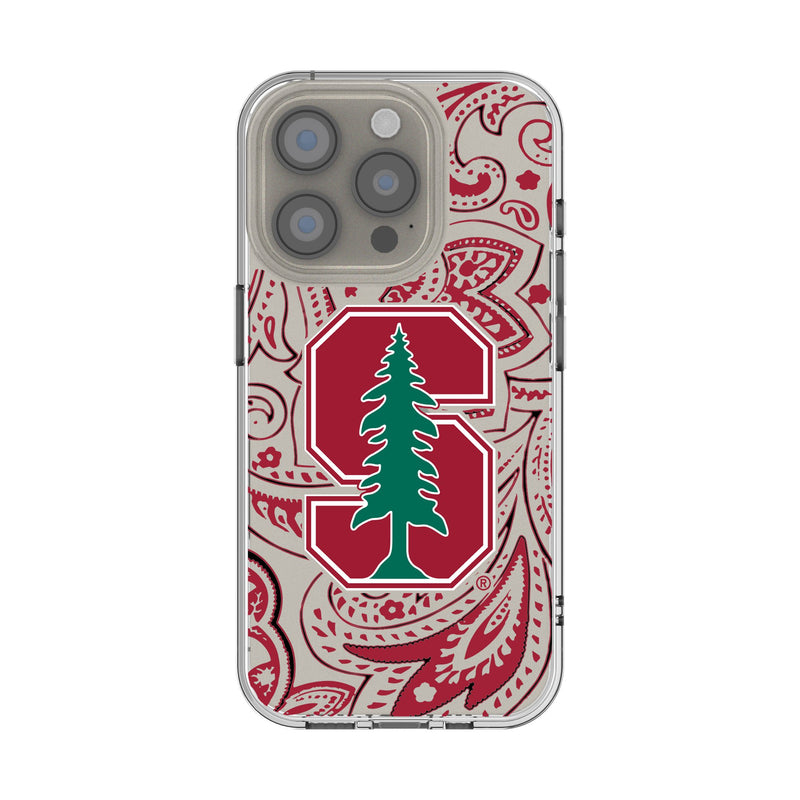 Stanford University Cardinal Paisley iPhone Clear Phone Case for Apple iPhone