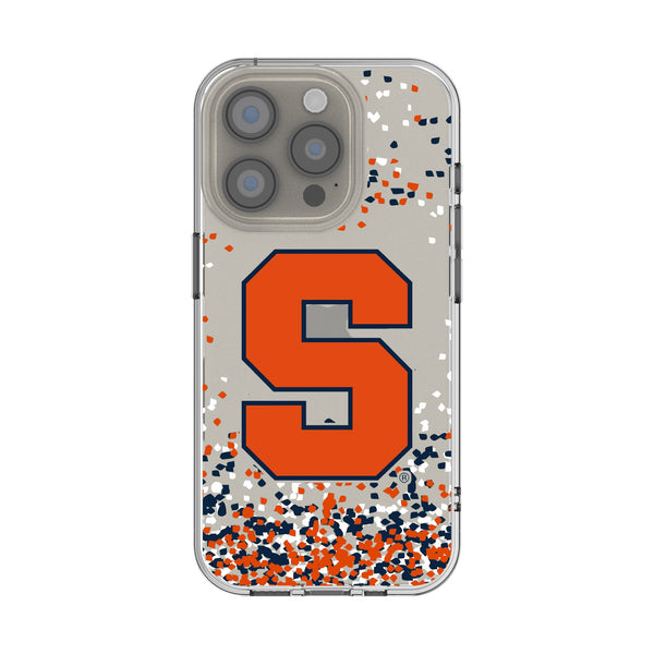 Syracuse University Orange Confetti iPhone Clear Phone Case for Apple iPhone