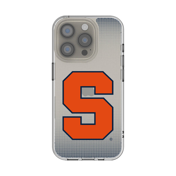 Syracuse University Orange Linen iPhone Clear Phone Case for Apple iPhone