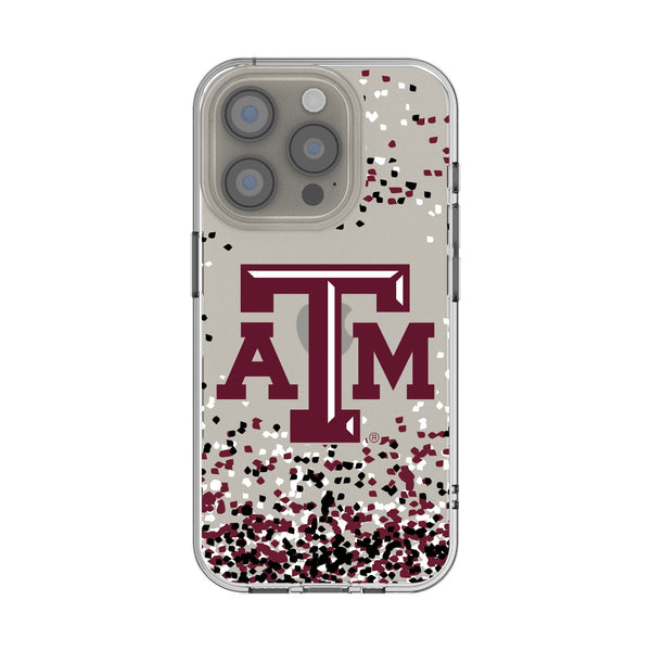 Texas A&M University Aggies Confetti iPhone Clear Phone Case for Apple iPhone