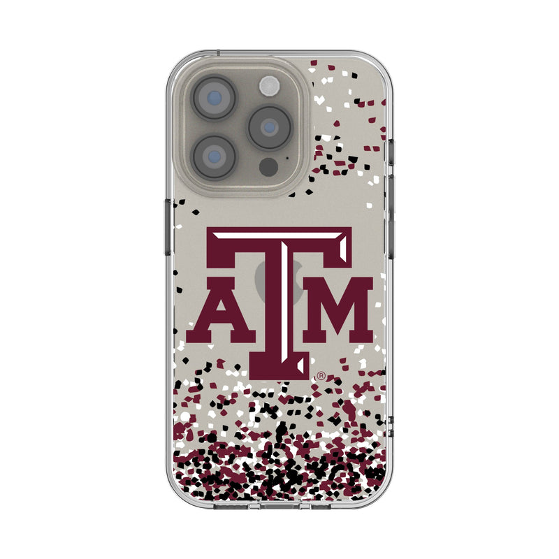 Texas A&M University Aggies Confetti iPhone Clear Phone Case for Apple iPhone