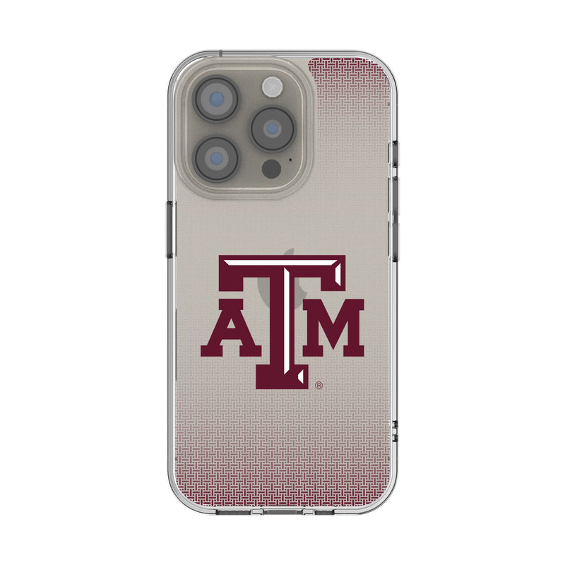 Texas A&M University Aggies Linen iPhone Clear Phone Case for Apple iPhone