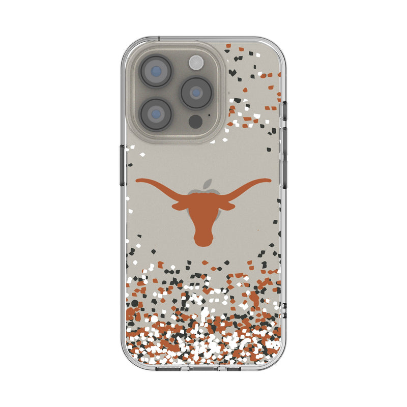 University of Texas Longhorns Confetti iPhone Clear Phone Case for Apple iPhone