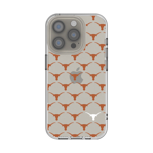 University of Texas Longhorns Fashion Pattern iPhone Clear Phone Case for Apple iPhone